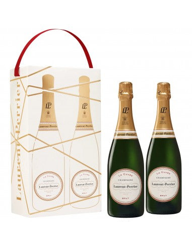 Laurent Perrier Champagne Brut La Cuvée - Astuccio con 2 bottiglie da 75 cl
